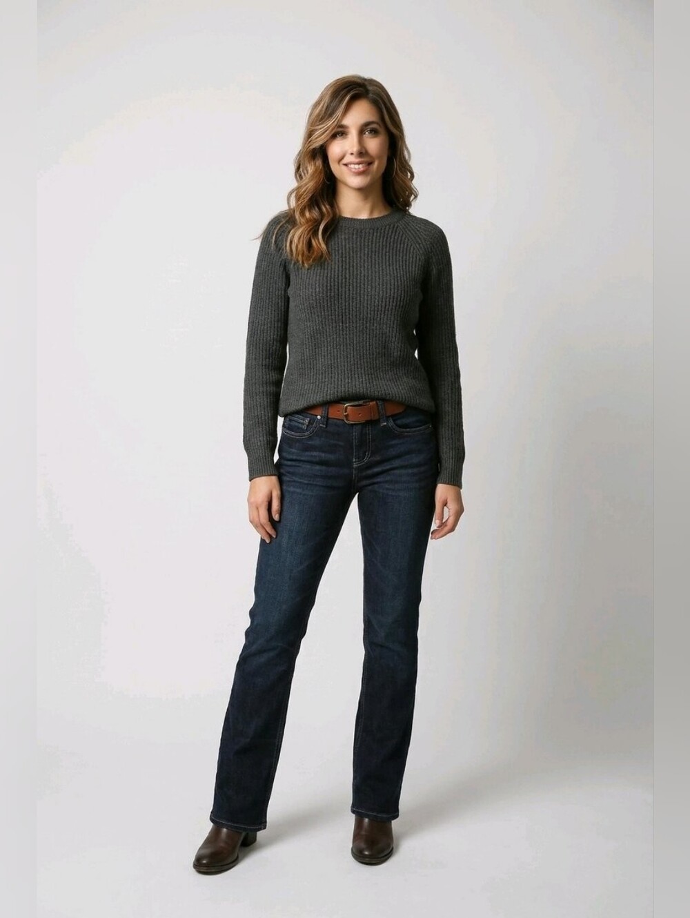 Silver Jeans Co. Authentic Curvy Mid Bootcut Jeans — Size 6 Long 31